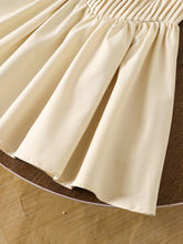 Girls' Minimalist Casual Fashion Versatile Pleated Sleeveless Dress